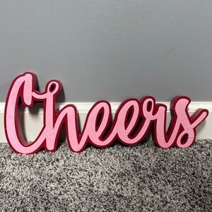 Ashland Pink Cheers Sign